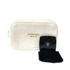 NEW❤️CHANELミラー付きポーチ/ノベルティ CHANEL シャネル ノベルティ ポーチ ミラー付き 箱あり 新品未