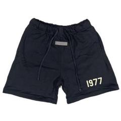 【タグ•袋付き】ESSENTIALS 1977 スウェットハーフパンツ　ブラック 2025年最新】essentials 1977 パンツの人気アイテム - メルカリ