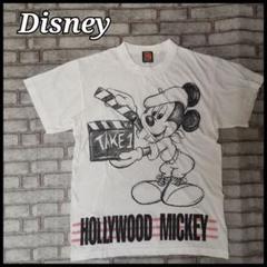 Disney ミッキーマウス Tシャツ HOLLYWOOD　MICKEY 白色のサムネイル