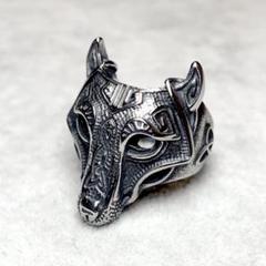 ✦バカ売れ・わずか✦シルバー リング オオカミ 19号 ヴィンテージ 996