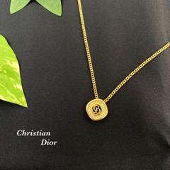Dior ネックレス　ラインストーン　ゴールド　お洒落　可愛い　CD 美品