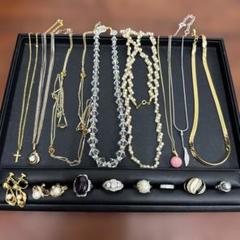遺品整理 】ネックレス リング 16点 K14 silver - メルカリ
