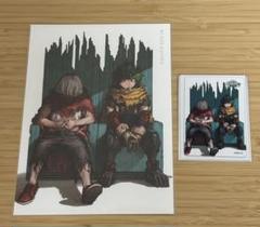 ヒロアカ　原画展　マグネットステッカー　ポスカ　キービジュアル　緑谷　死柄木