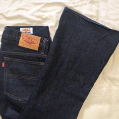 BIG JOHN　MH402Z　デニムパンツ　フレア　ベルボトム　ジップ　W33