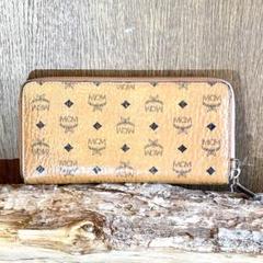 エムシーエム　MCM ヴィセトス ロングウォレット レザー ブラウン　長財布のサムネイル