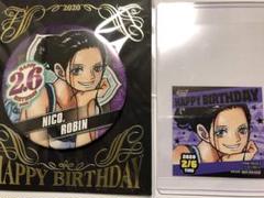 ニコ・ロビン 誕生日ステッカー　ワンピース　非売品　レア ニコ・ロビン 誕生日ステッカー ワンピース 非売品 レア - メルカリ