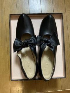 美品】ジェーンマープル＊タッセルシューズグリーンリボン