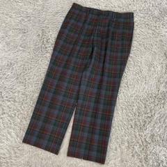 ワイリーコヨーテ　パジェロ　チェック　ツータックワイドスラックス　ヴィンテージ