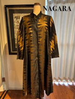 NAGARA ナガラ ジムトンプソン シルク100% ロングジャケット 春秋 NAGARA ナガラ ジムトンプソン シルク100% ロングジャケット 春秋