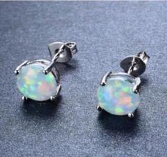 3577 シルバー ピアス s925 オパールAAA アクセサリー イヤリング