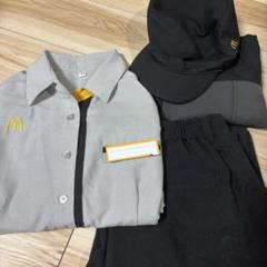 マクドナルド 制服 コスプレ 6点セット 帽子 シャツ2枚ズボン エプロン マクドナルド 制服 コスプレ 6点セット 帽子 シャツ2枚ズボン