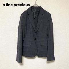 ◎未使用 n line Precious 希少サイズ 15号 2XL 黒 1 2ボタンジャケット《セットアップ着用可》 (NJ1620-A) | n-line
