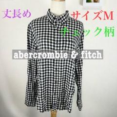 c405 abercrombie & fitch チェック柄ネルシャツ M