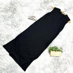 良品❗️【GU】ジーユー ノースリーブカットソーワンピース(XS)黒