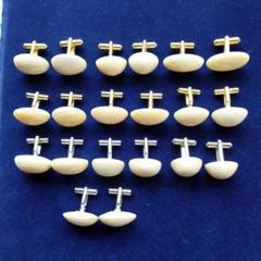 鯨歯　マッコウクジラ　カウス10セット（箱なし） 鯨歯 マッコウクジラ カウス10セット（箱なし） - メルカリ