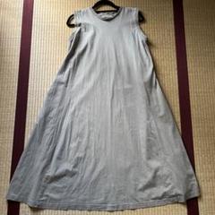 PUAL CE CIN ノースリーブAラインワンピース カーキ