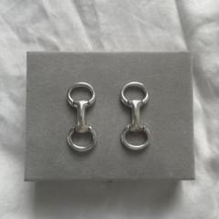 HERMES カフリンクス シルバー エルメス カフリンクス Hモチーフ カフス シルバー HERMES