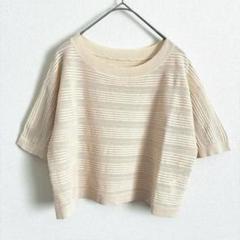 新品　未使用　エムケーミッシェルクラン　半袖　カットソー　レーヨン　メッシュ