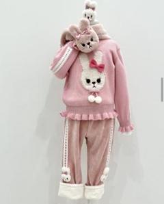 ストレッチコールうさぎ付きパンツ