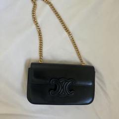 【安心鑑定☆極美品】セリーヌ バッグ マンテル ガンチーニ チェーン ブラック 2025年最新】CELINE セリーヌ チェーンショルダーバッグの人気