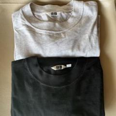 UNIQLO クルーネックロンt ブラック　グレー s