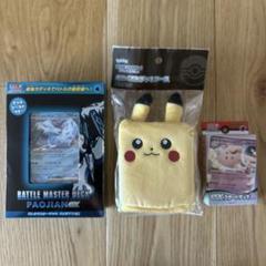 ポケモンカード　ぬいぐるみデッキケース　バトルマスターデッキ　パオジアンex