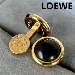 美品✨ ロエベ  カフス  カフリンクス  ゴールド×シルバー  高級✨ 希少】【美品】【ロエベ】LOEWE カフス ゴールド×ブラック