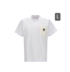 【新品未開封サイズ4】Sacai x CarharttWIP T shirt Carhartt x Sacai WIP T-shirt Black White Navy Light Blue