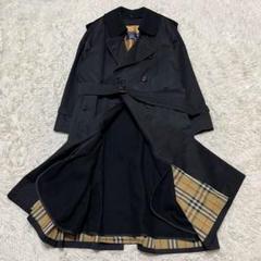 希少 Burberrys 二枚襟 完品 トレンチコート ブラック ウールライナー 希少 Burberrys 二枚襟 完品 トレンチコート ブラック ウール