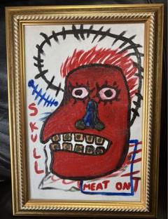 バスキア　油彩　6 模写 バスキア油彩6 模写