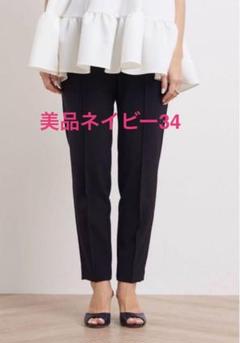 yori ヨリ　ピンタックストレッチパンツ　セレモニー　フォーマル　黒 セレモニーピンタックパンツ＋【2025SP】 | all item| yori