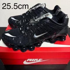 【メルカリ内最安値】W NIKE SHOX TL ブラック 25.5 ナイキ 新品 NIKE WMNS SHOX TL ブラック メタリックシルバー 25.5