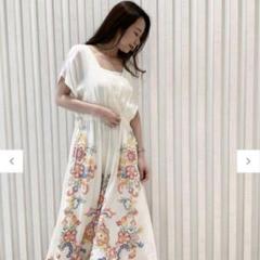 美品✨グレースコンチネンタル 23SS ケープカラー刺繍ワンピース 花柄 36 trim_ofgrc_item81846dbec0db11e