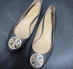 Tory Burch 黒レザーパンプス 保存袋付き TORY BURCH(トリーバーチ) パンプス 7 1/2 m レディース - 黒