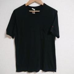 日本製 ブルーナボイン てんとう虫刺繍 ポケット付き Tシャツ 半袖 ブラック