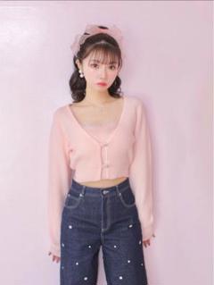 エムミーエメmmeeme キャンディスリーブチュールトップス　ピンク M me eme／Candy sleeve tulle tops (eme10343) | All Item | Mmeeme