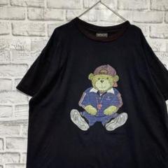 USA製90sヴィンテージTシャツ！シングルステッチ　ブラック半袖古着L710