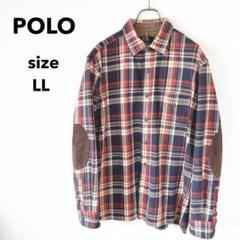美品♡ポロ　POLO チェック柄ネルシャツ　ヴィンテージ　生地しっかり　80S