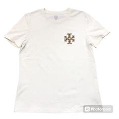 トリーバーチ Tシャツ ロゴ ビジュー コットン100 白 S トリーバーチ Tシャツ ロゴ ビジュー コットン100 白 S - メルカリ