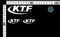 残りわずか！KTF☆ステッカー★　転写シール★カラー白のサムネイル