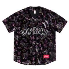 【完売品】supreme Velour Baseball Joursey