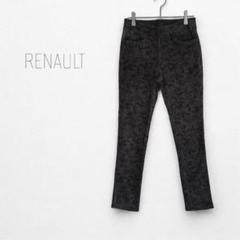 【ルノー RENAULT】ストレッチパンツ 長ズボン コーデゥロイ 総柄 9号