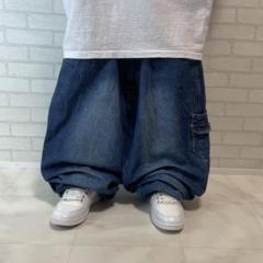 カールカナイ 超極太 オーバーサイズ カーゴデニム バギーパンツ