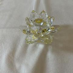 クリスタル蓮の花 サンキャッチャー（黄）