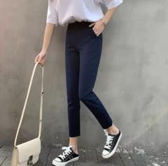 テーパードパンツ　スリム　ストレッチパンツのサムネイル