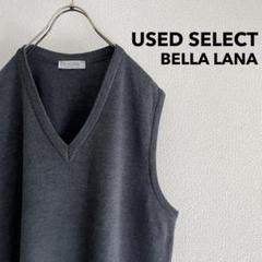 古着 “BELLA LANA” Plain Knit Vest (gray)
