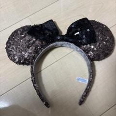 ディズニー　ミニーマウススパンコールカチューシャ