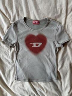 DIESEL ディーゼル　T-Ele ハートロゴTシャツ　サイズXS DIESEL T-Ele ハートロゴbabyT Tシャツ-M