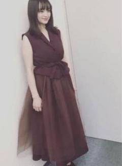 Ameri vintage TULLE DOCKING DRESS 安達祐実