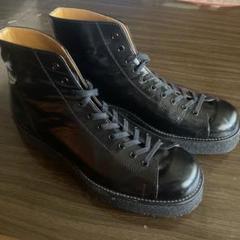 Yohjiyamamoto GLASS LEATHER DEMI BOOTS
